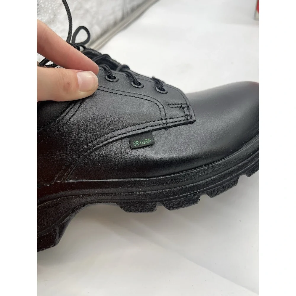 THOROGOOD Oxford Work Shoes Men's Black Patent Leather Size 7 XW 804-6905